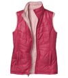 Women's 2-in-1 Reversible Padded Vest - Pink Atlas For Men