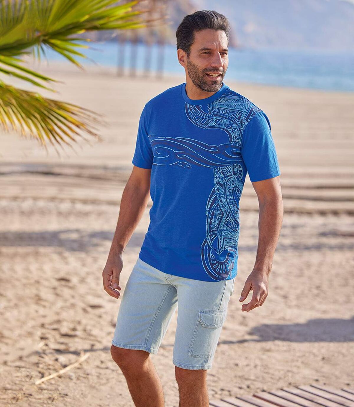 Jeansowe bermudy-bojówki Atlas For Men