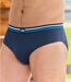 Pack of 3 Men's Comfort Briefs - Teal Navy