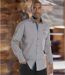 Men's Light Gray Pilot-Style Shirt