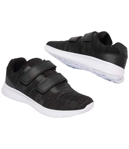 Men's Hook-and-Loop Trainers - Black