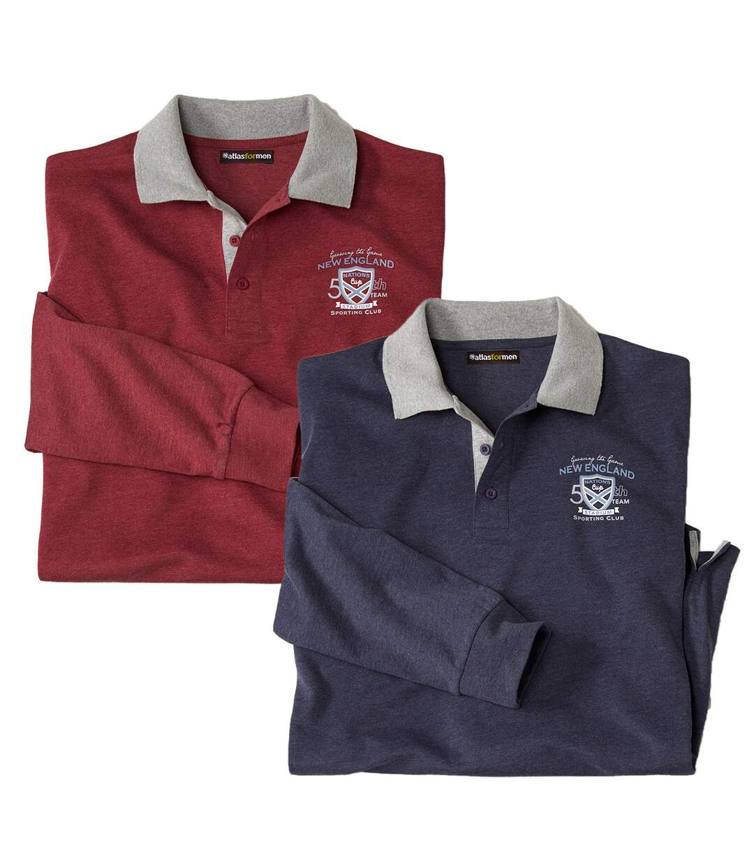 Lot de 2 polos rugby