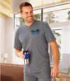 Men's Gray Short Pajama Set Atlas For Men