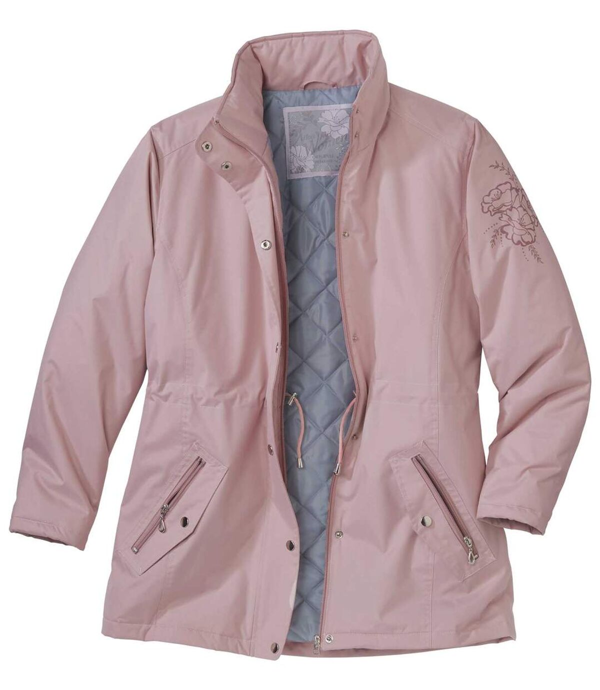 Women's Pastel Pink Microtech Parka Atlas For Men
