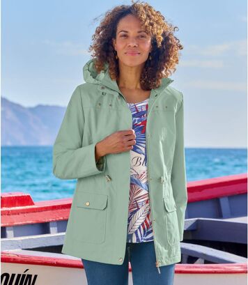 Parka Coupe-Vent à Capuche 