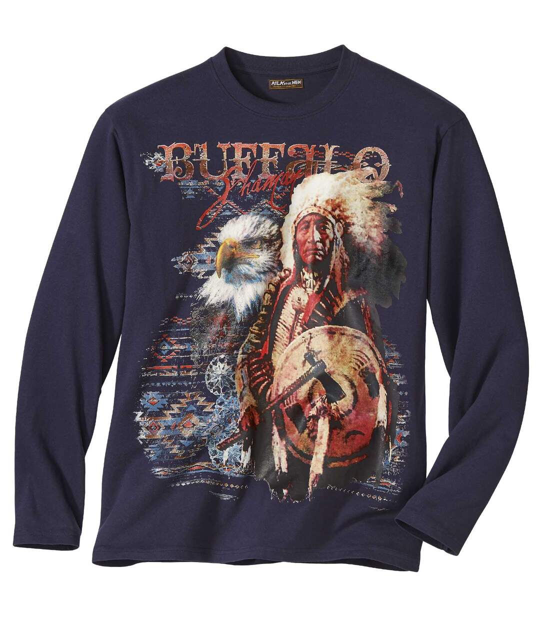 Longsleeve mit Aufdruck Buffalo Legend Atlas For Men