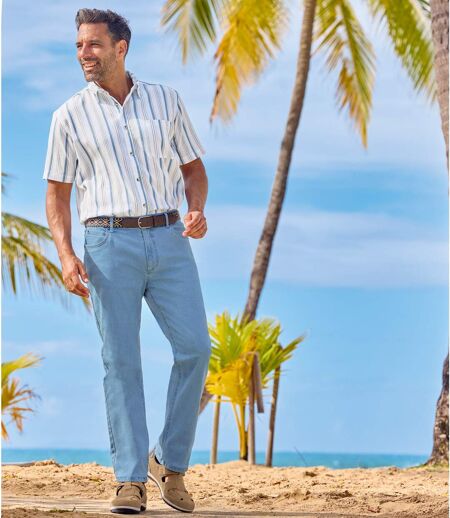 Jean Regular Stretch Bleu Clair 