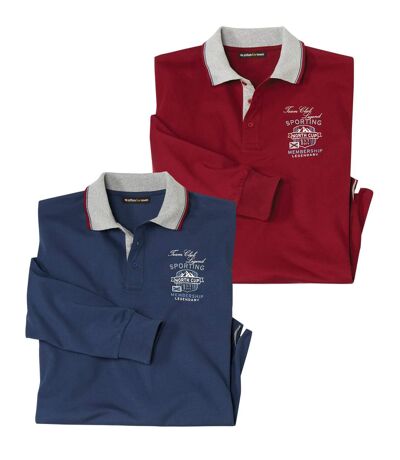 2er-Pack bequeme Poloshirts