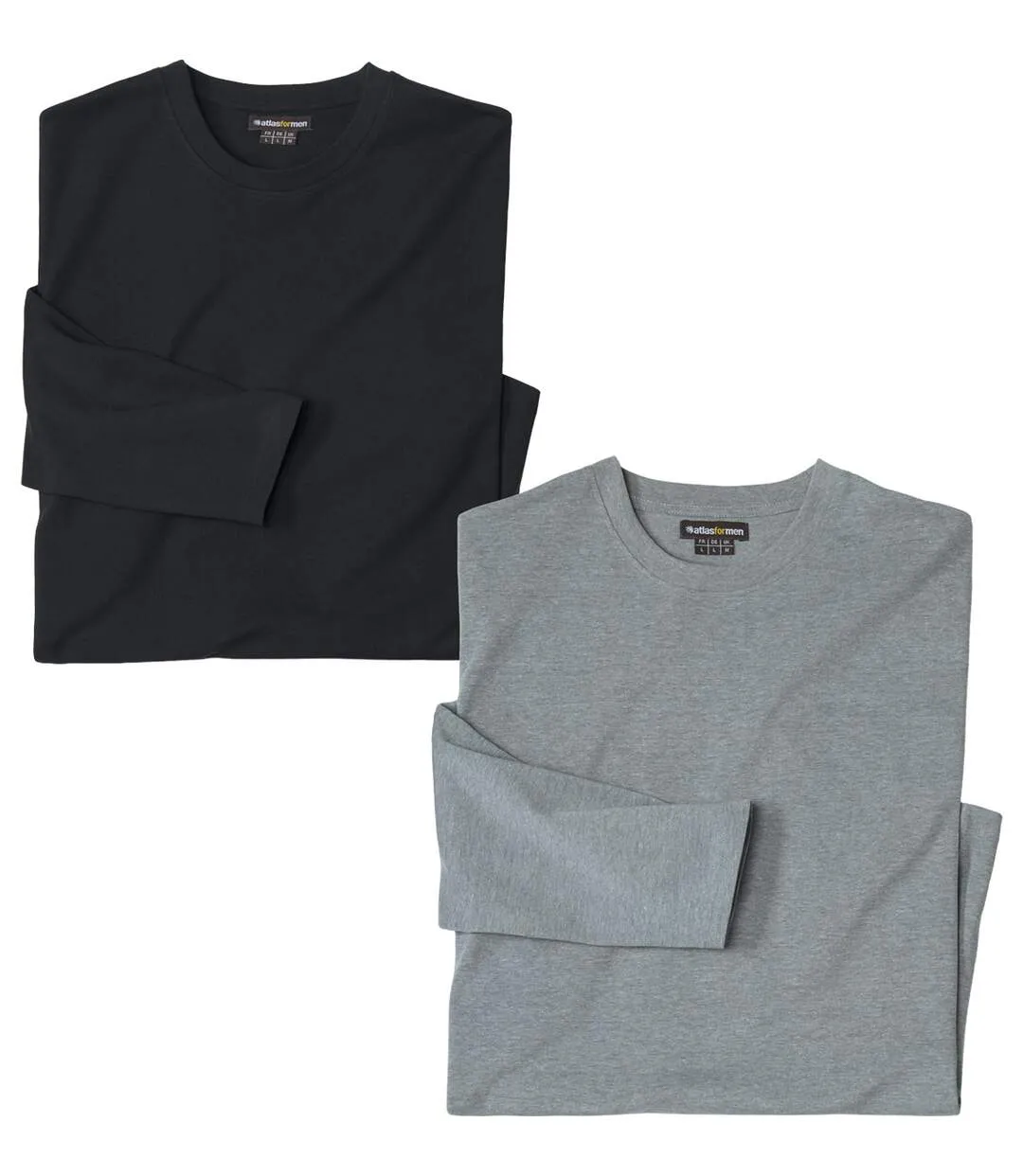 2er-Pack einfarbige Langarmshirts-2