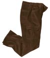 Men's Brown Corduroy Cargo Pants Atlas For Men