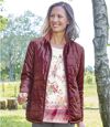 Women's Reversible 2-in-1 Padded Jacket - Burgundy Pink Atlas For Men