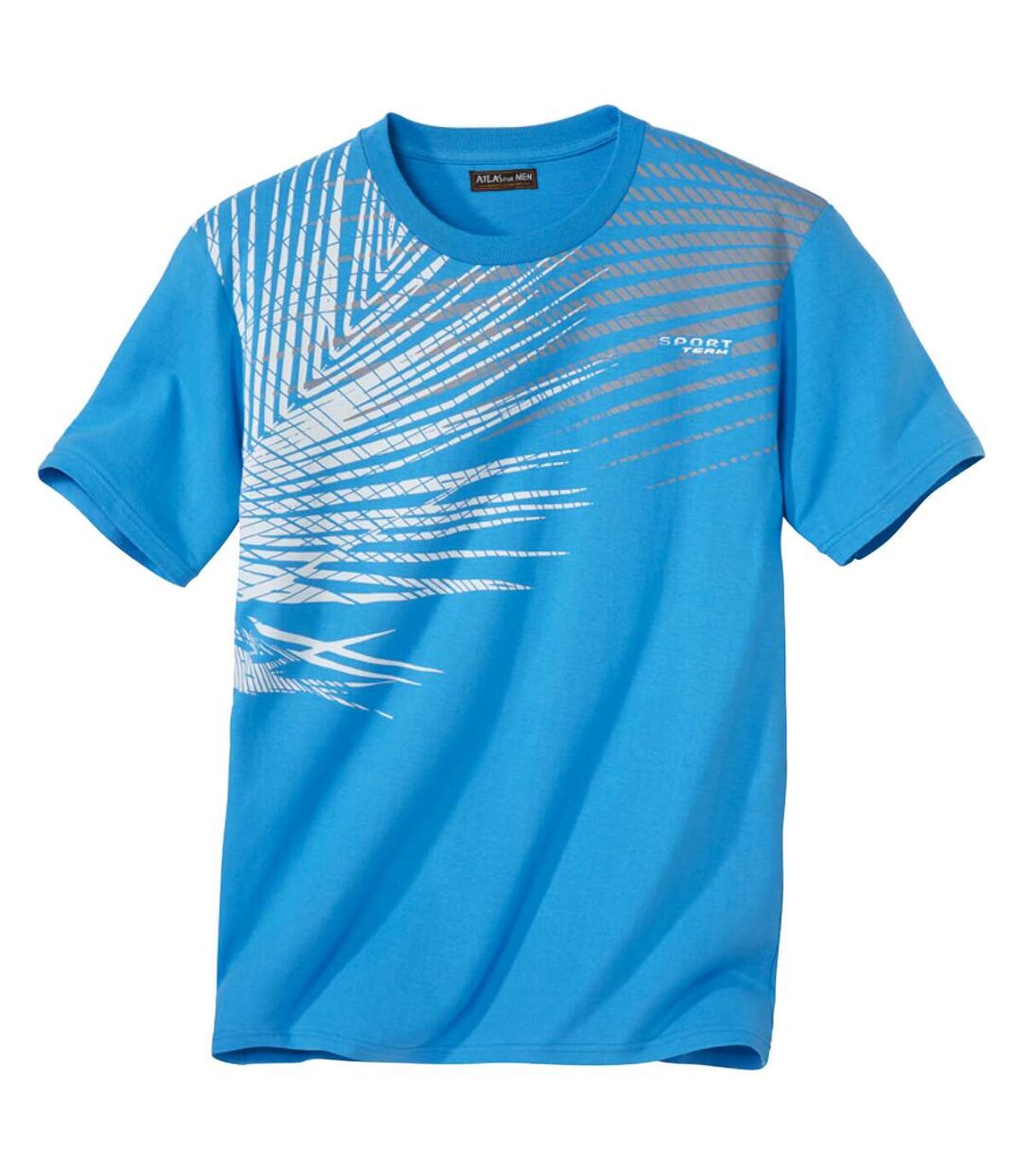 Pack of 3 Men's Palm Print T-Shirts - Black Blue White Atlas For Men