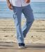 Le Jean Regular Cargo Taille Semi-Elastiquée-4