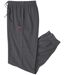 Men's Anthracite Casual Jersey Pants - Elasticated Waist 