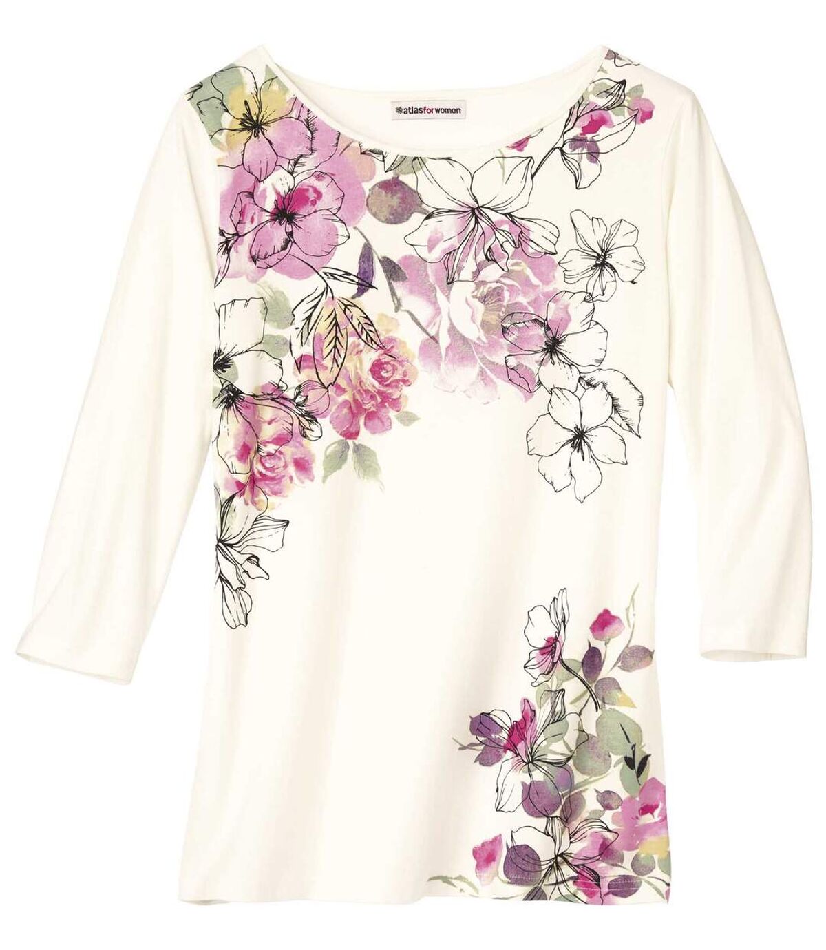 T-Shirt mit Blumendekor Atlas For Men