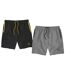 Pack of 2 Men's Microfibre Navy Beach Shorts