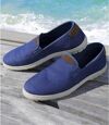 Mocassins van elastisch denim Atlas For Men