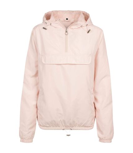 Build Your Brand Womens/Ladies Basic Pullover Jacket (Light Pink)