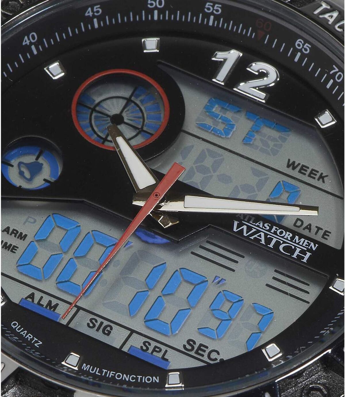 Analogowo-cyfrowy zegarek z chronometrem Atlas For Men