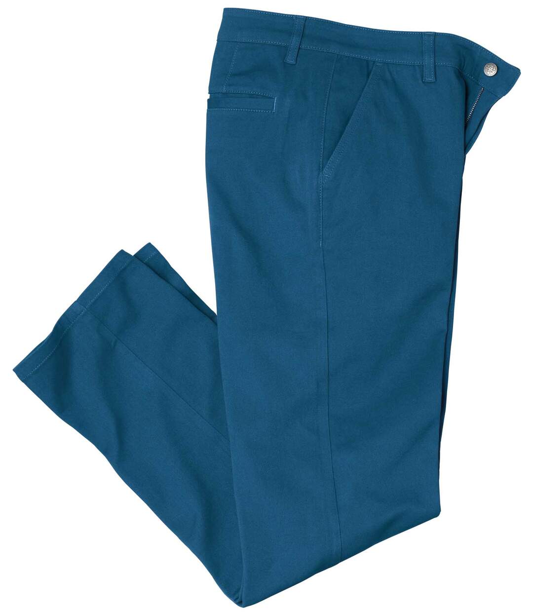 Pantalon chino extensible homme - bleu-2