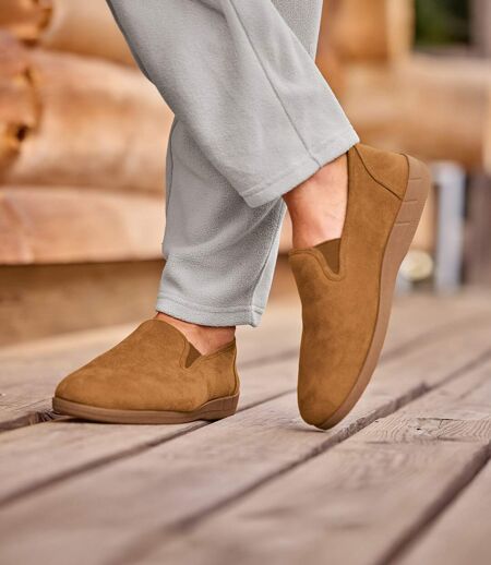 Les Chaussons Suédine Fourrés Sherpa