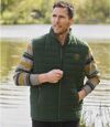 Men's Water-Repellent Puffer Vest - Green   Atlas For Men