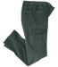 Men's Green Corduroy Cargo Pants-2