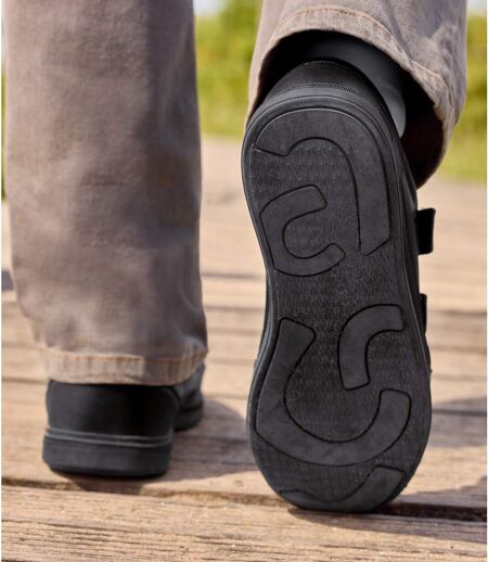 Mocassins Scratchés Noirs