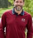 Pack of 2 Men's Long Sleeve Polo Shirts - Blue Burgundy