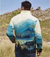 Men's Printed Fleece Jacket Atlas For Men