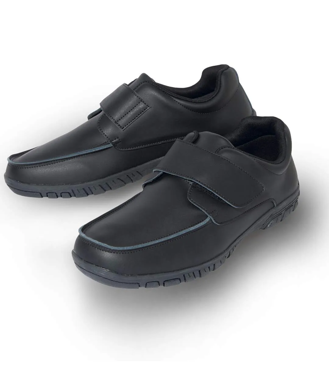 Les Mocassins Scratchés en Croûte de Cuir Lisse-3