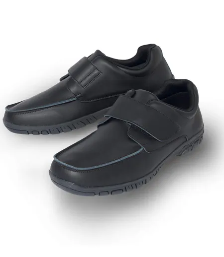 Les Mocassins Scratchés en Croûte de Cuir Lisse