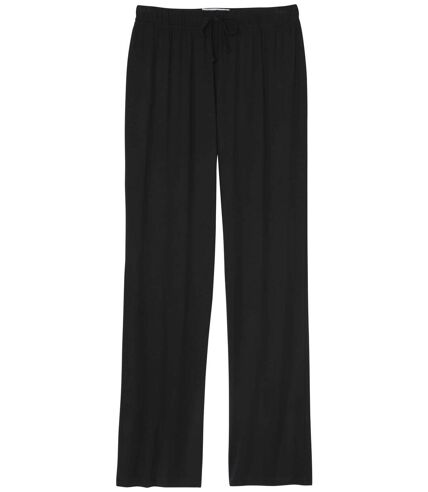 Women's Loose-Fit Casual Trousers - Black
