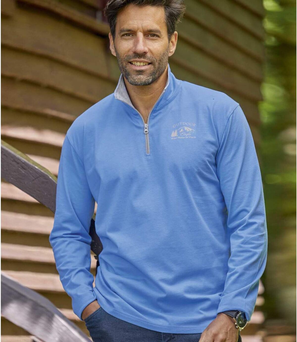 2er-Pack Unterziehpullover mit RV-Kragen Atlas For Men