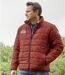 Men's Red Lightweight Puffer Jacket - Water-Repellent - Full Zip