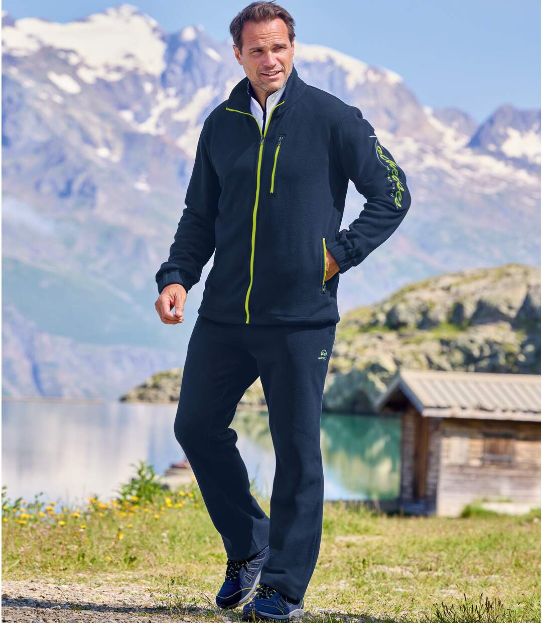 Ensemble de survêtement en polaire homme - marine