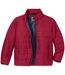 Men's Burgundy Water-Repellent Padded Jacket