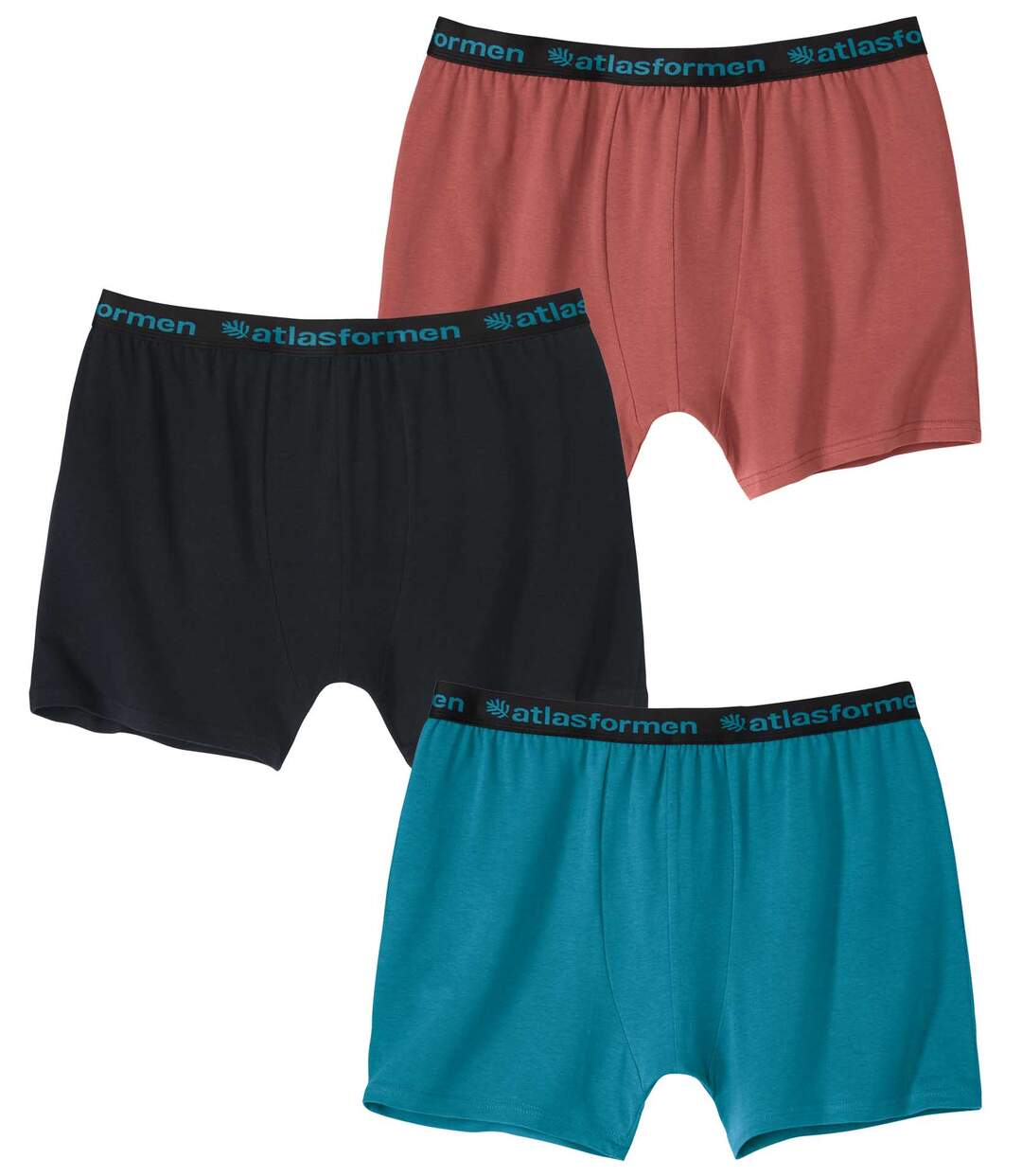 Lot de 3 Boxers Stretch Unis Atlas For Men 