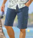 Set van 2 denim bermuda’s met cargozakken-8