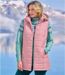 Women's Pink Padded Gilet-1