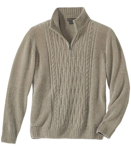 Troyer-Pullover aus Chenille-Garn