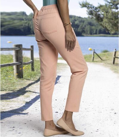 Women's Pale Pink Stretchy Pants