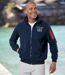 Men's Navy Twill Summer Jacket - Water-Repellent-1