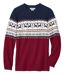 Women's Navy Christmas Jumper-2