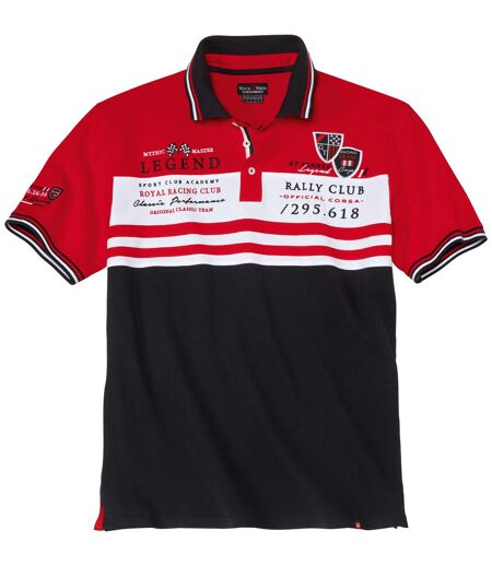 Sztreccs piké Racing galléros póló