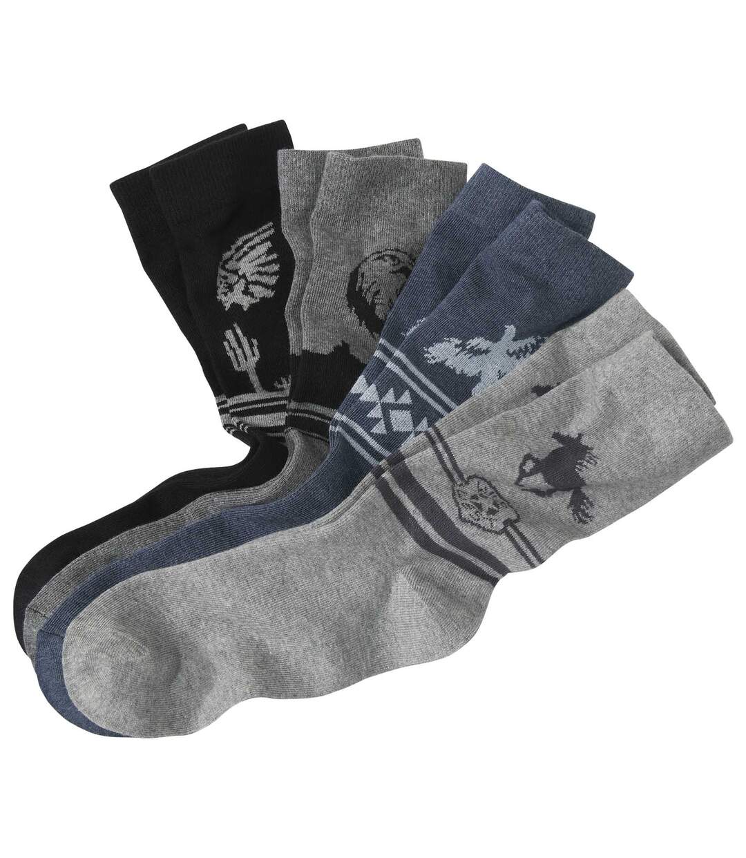 Sada 4 párů ponožek Western Atlas For Men
