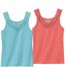 Lot de 2 Débardeurs Stretch Dentelle-1