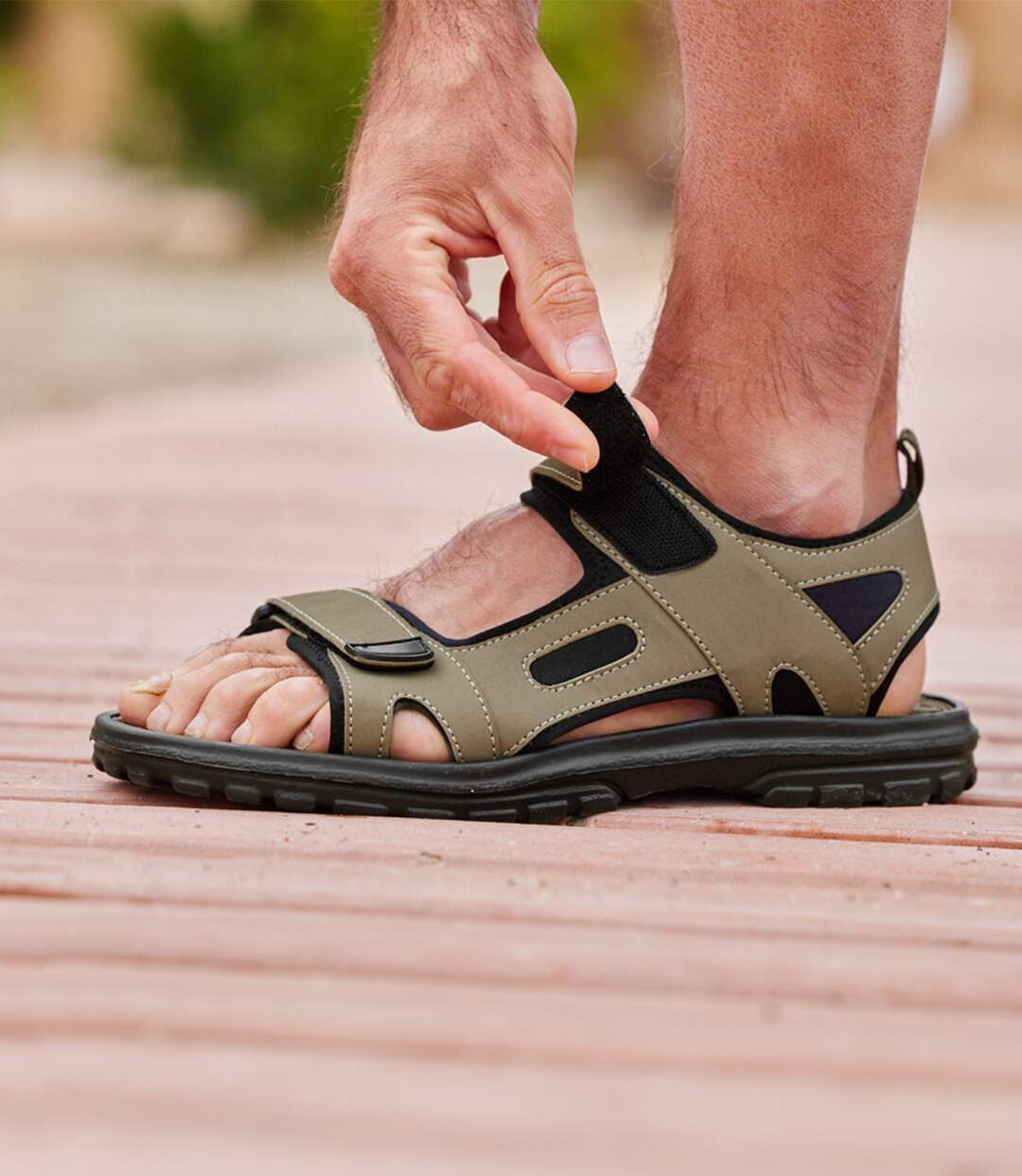 Men's Taupe Sandals