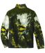 Jungen-Fleecejacke mit All-Over-Print in Khaki