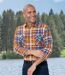 Men's Autumnal Checked Flannel Shirt